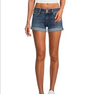 HUDSON Jeans Croxley Mid Thigh Distressed Denim Shorts sz 24 Women's Casual